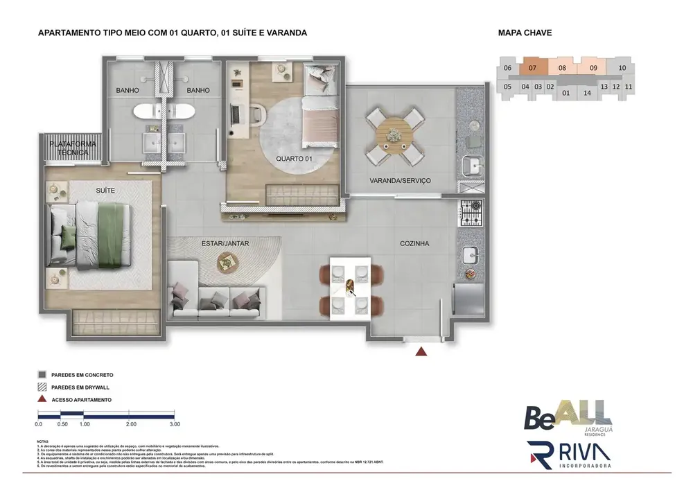 Cobertura, 2 quartos, 54 m² - Foto 7
