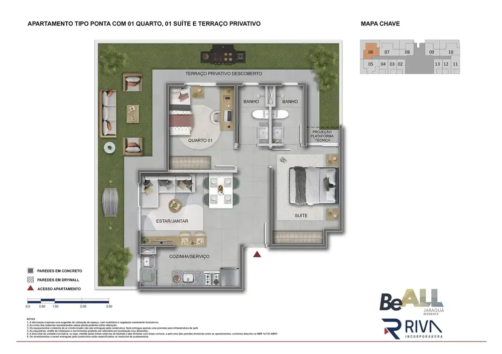Cobertura, 2 quartos, 54 m² - Foto 9