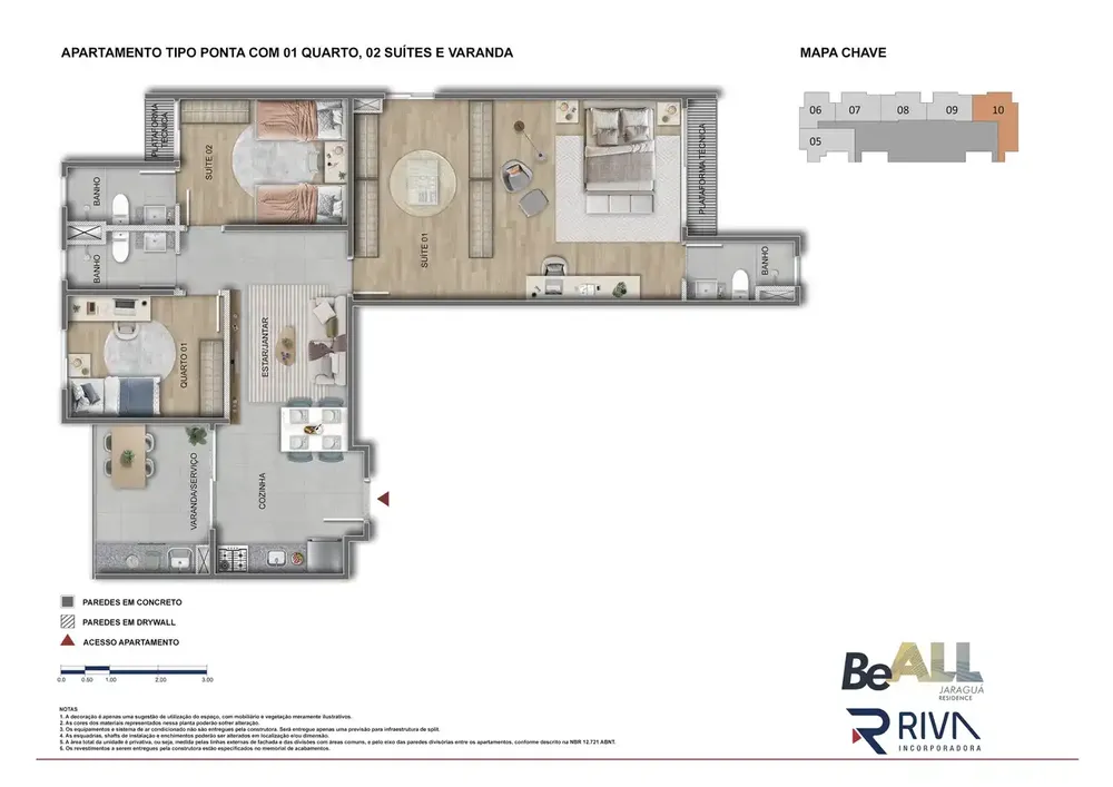 Cobertura, 2 quartos, 54 m² - Foto 6