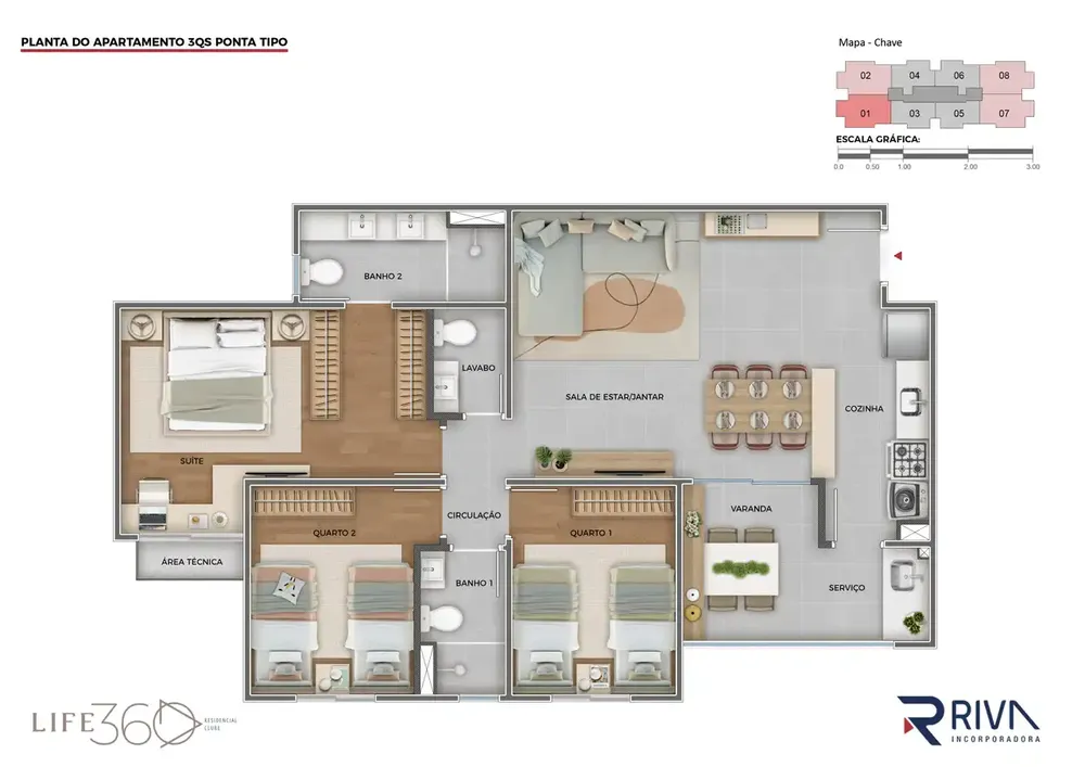Casa, 3 quartos, 83 m² - Foto 8