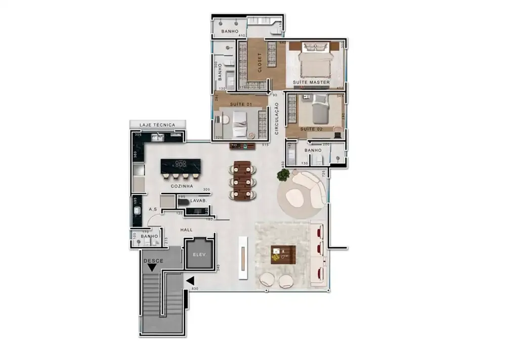 Cobertura, 5 quartos, 331 m² - Foto 15