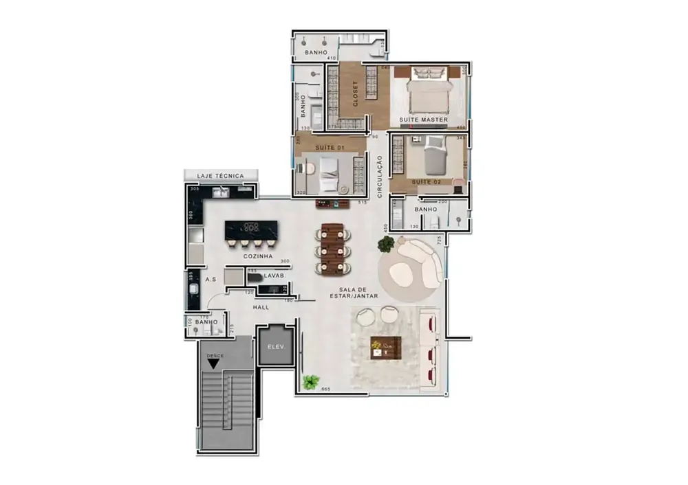 Cobertura, 5 quartos, 331 m² - Foto 14
