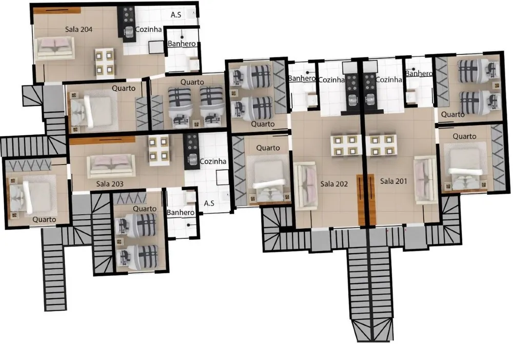 Cobertura, 2 quartos, 47 m² - Foto 2