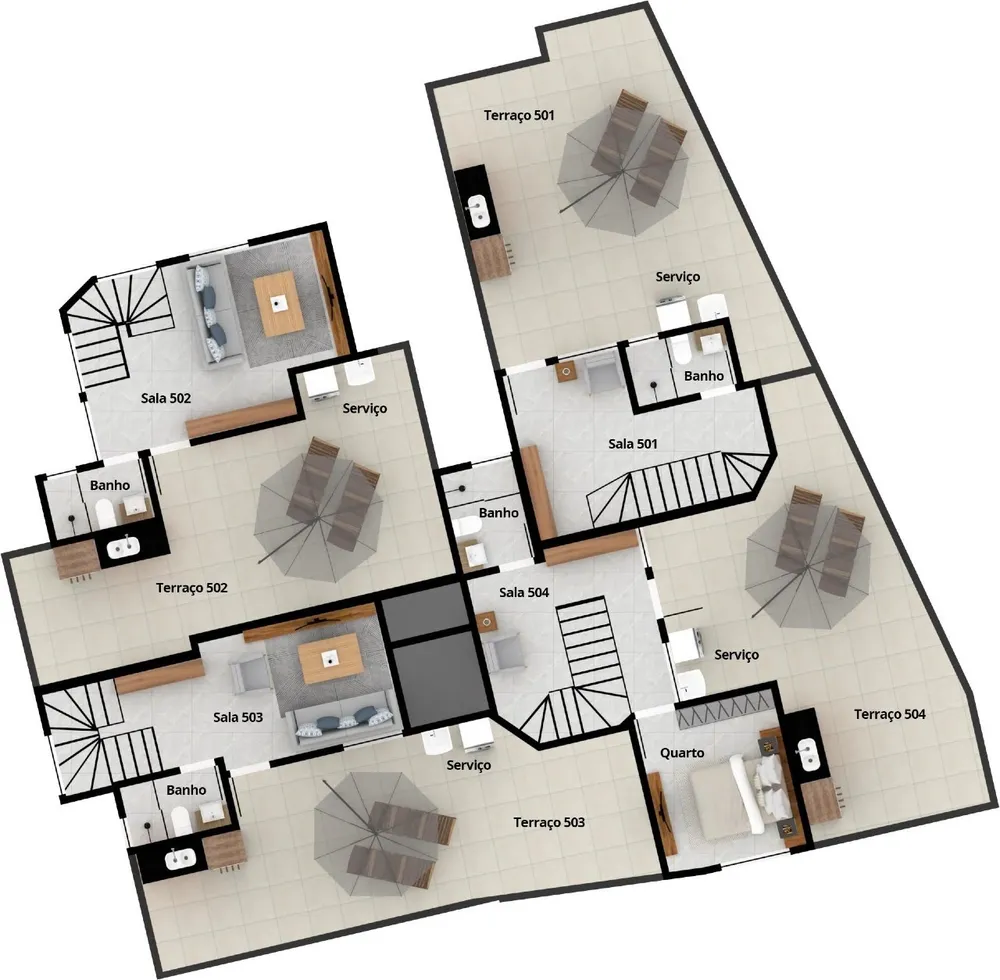 Cobertura, 3 quartos, 76 m² - Foto 4