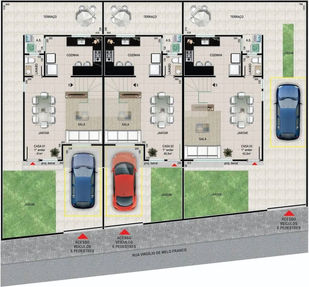 Casa, 3 quartos, 89 m² - Foto 1