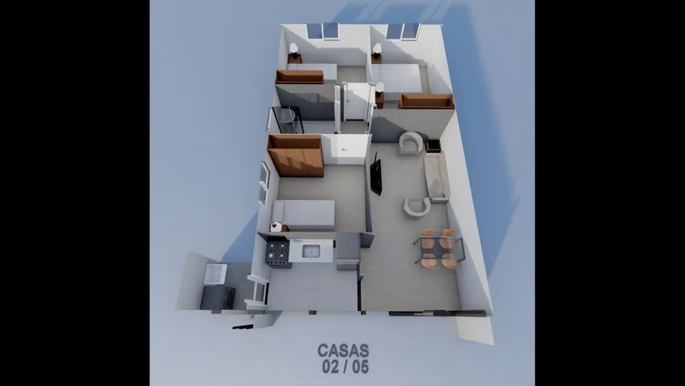 Casa, 3 quartos, 54 m² - Foto 7