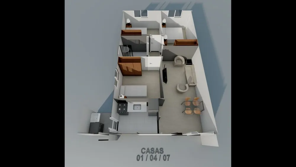 Casa, 3 quartos, 54 m² - Foto 9