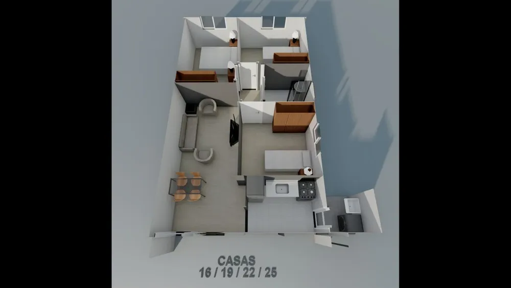 Casa, 3 quartos, 54 m² - Foto 8