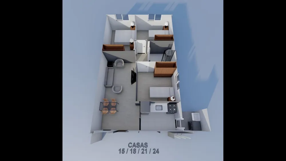 Casa, 3 quartos, 54 m² - Foto 5
