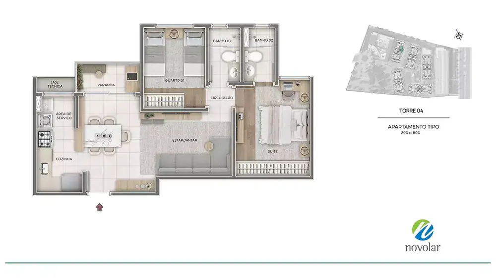 Casa, 3 quartos, 72 m² - Foto 6