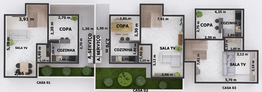 Casa, 3 quartos, 86 m² - Foto 8