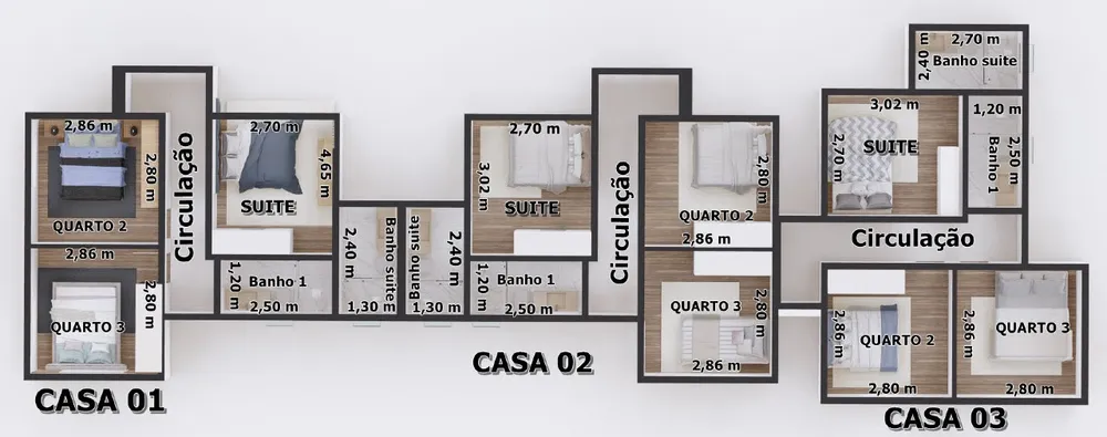 Casa, 3 quartos, 86 m² - Foto 9