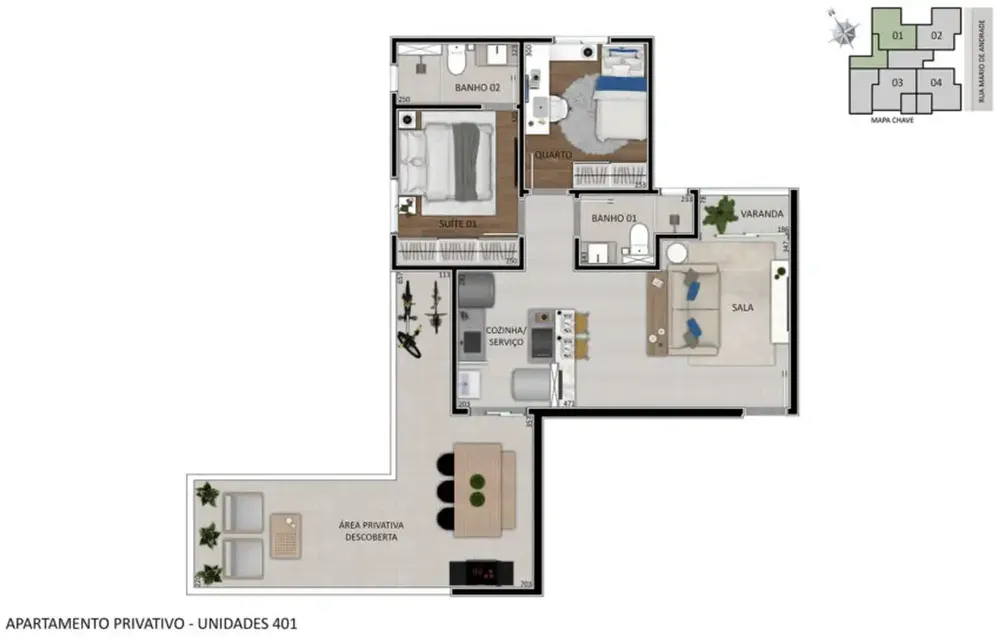 Cobertura, 2 quartos, 76 m² - Foto 5