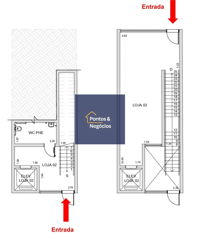 Loja-Salão, 78 m² - Foto 2