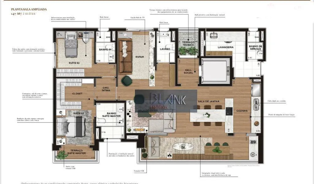 Apartamento, 3 quartos, 145 m² - Foto 2