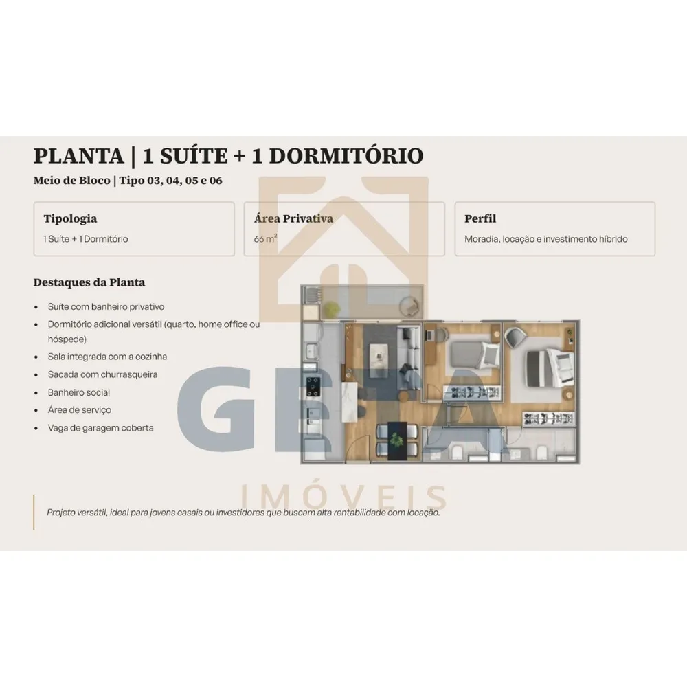 Apartamento, 2 quartos, 70 m² - Foto 7