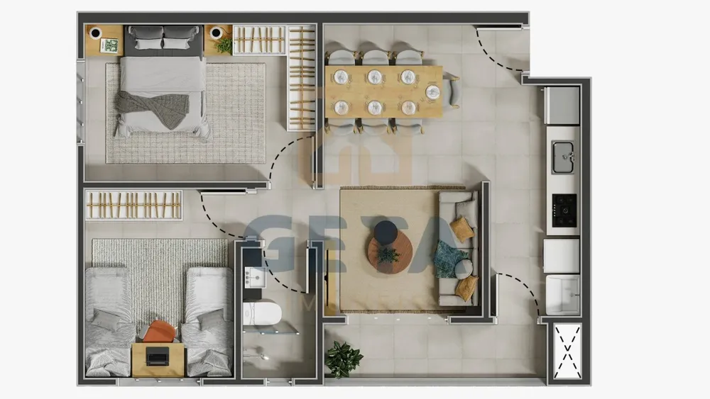 Apartamento, 2 quartos, 72 m² - Foto 3