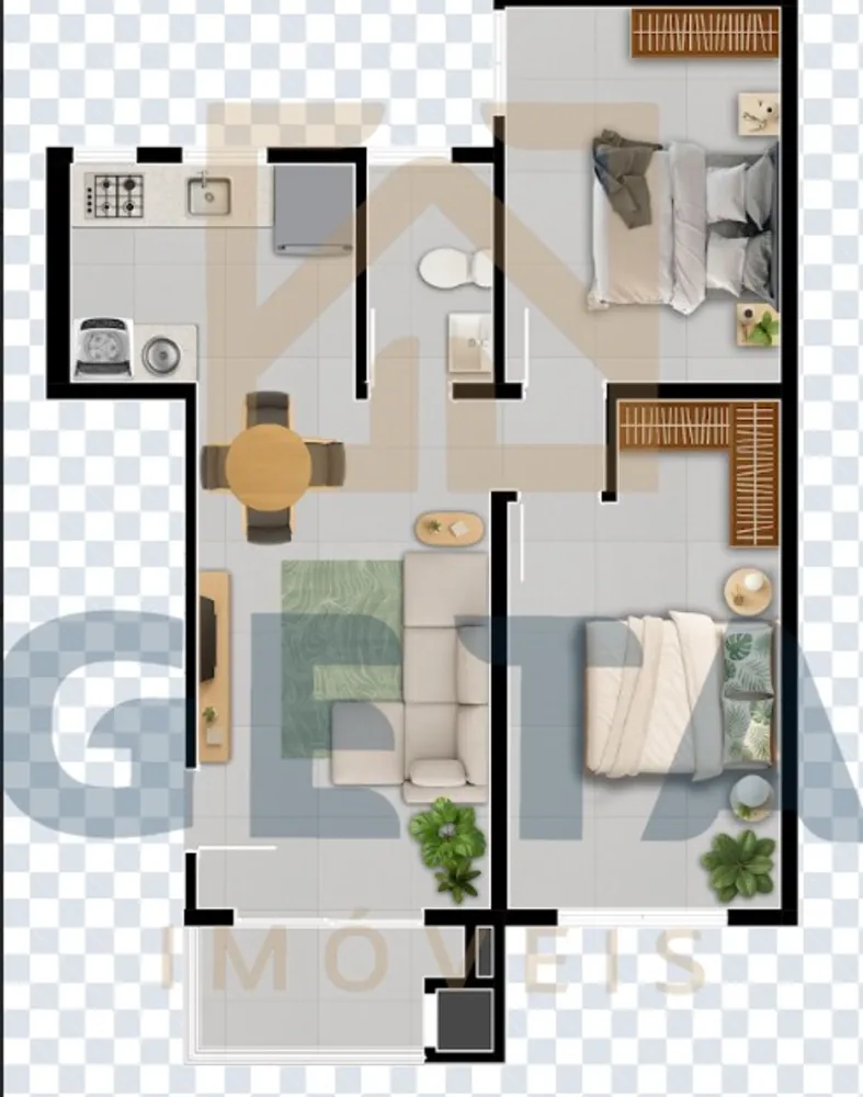 Apartamento, 2 quartos, 49 m² - Foto 5