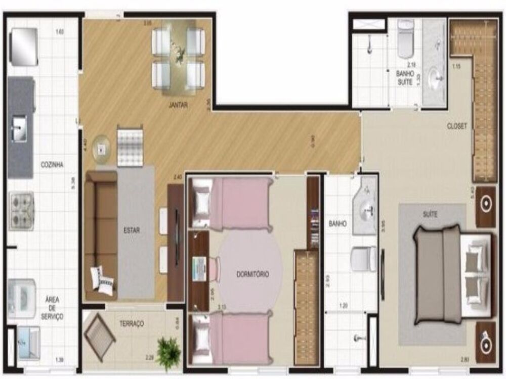 Apartamento, 2 quartos, 62 m² - Foto 4