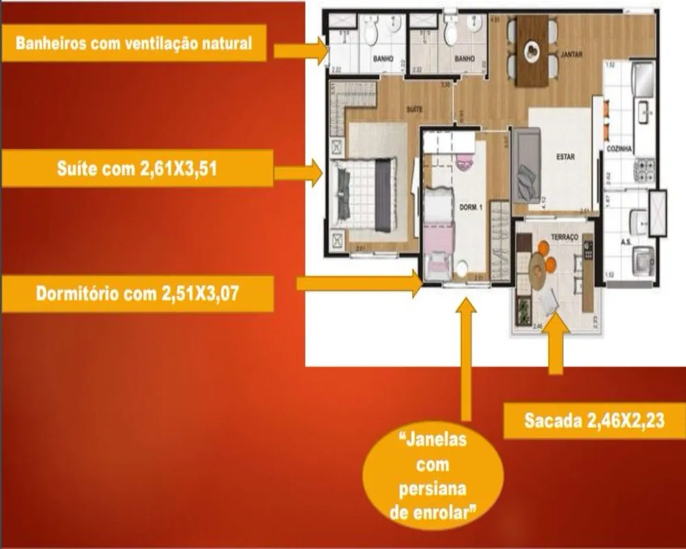 Apartamento, 2 quartos, 56 m² - Foto 12