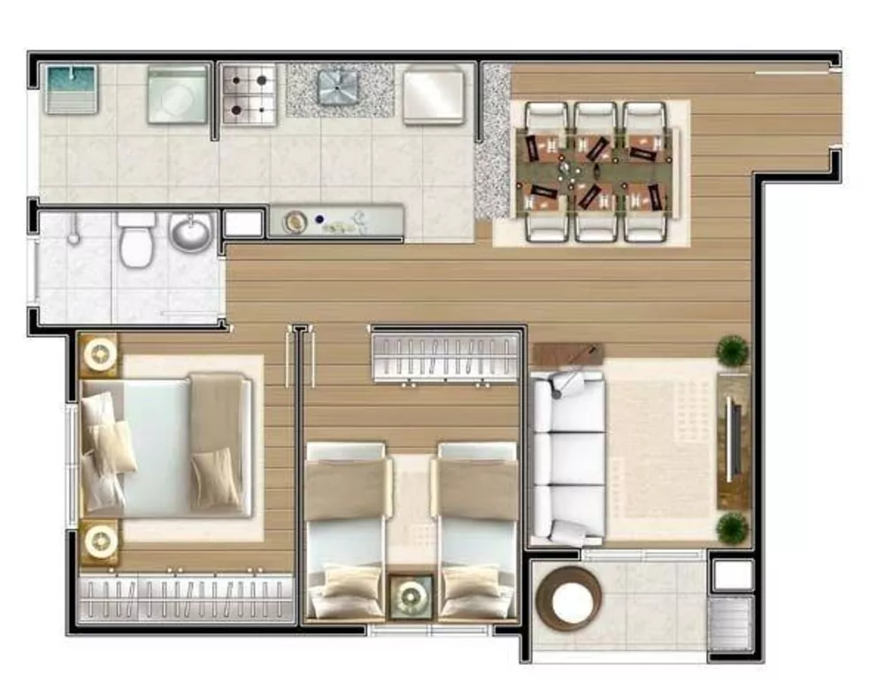 Apartamento à venda com 2 quartos, 53m² - Foto 11