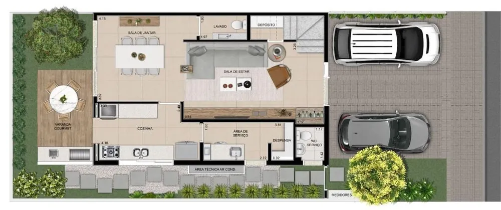 Casa de Condomínio, 3 quartos - Foto 3