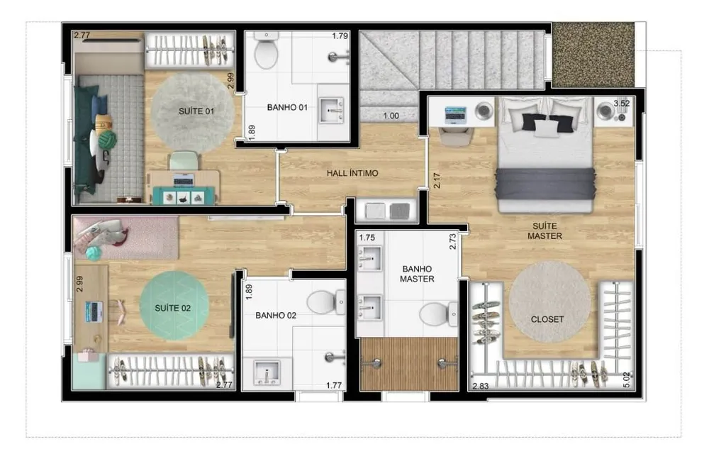 Casa de Condomínio, 3 quartos - Foto 4