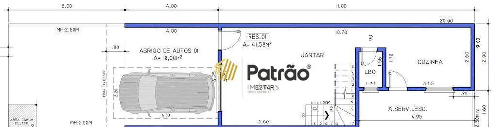 Sobrado, 3 quartos, 118 m² - Foto 1