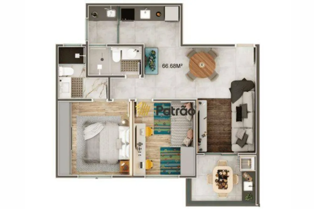 Apartamento, 2 quartos, 66 m² - Foto 8
