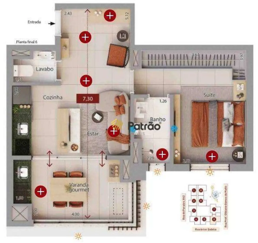 Apartamento, 1 quarto, 52 m² - Foto 1