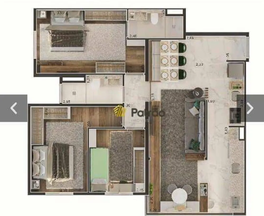 Apartamento, 3 quartos, 82 m² - Foto 9