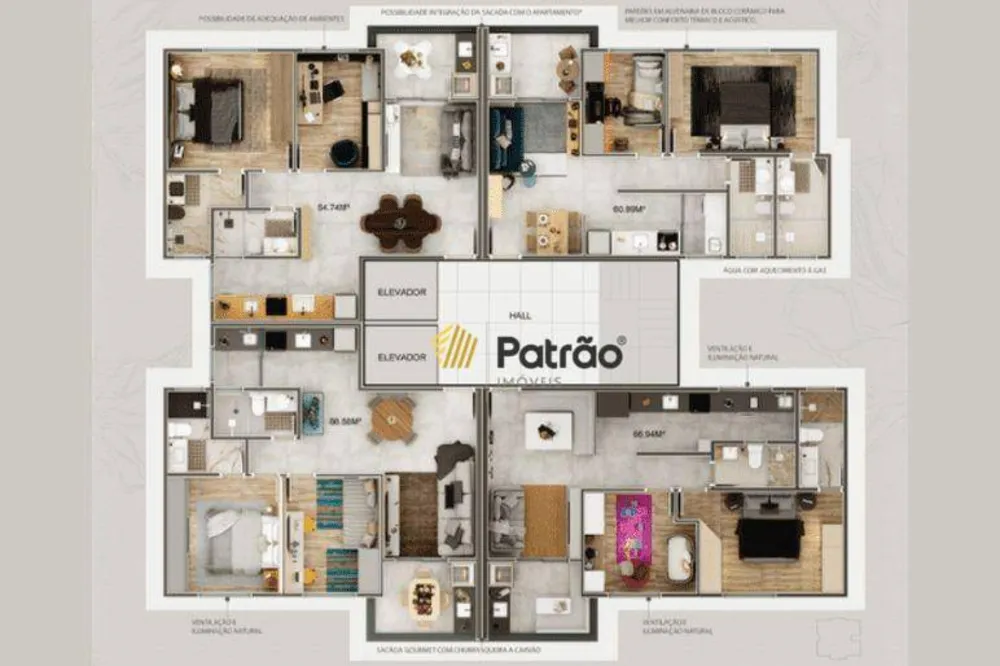 Apartamento, 2 quartos, 60 m² - Foto 10