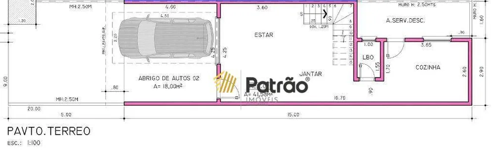 Sobrado, 3 quartos, 118 m² - Foto 1
