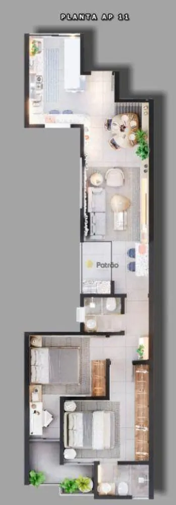 Apartamento, 2 quartos, 67 m² - Foto 2