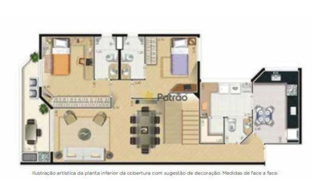 Cobertura, 3 quartos, 171 m² - Foto 10