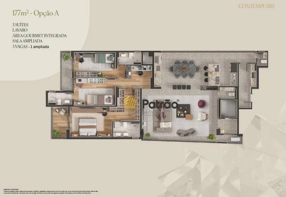 Apartamento, 4 quartos, 177 m² - Foto 3