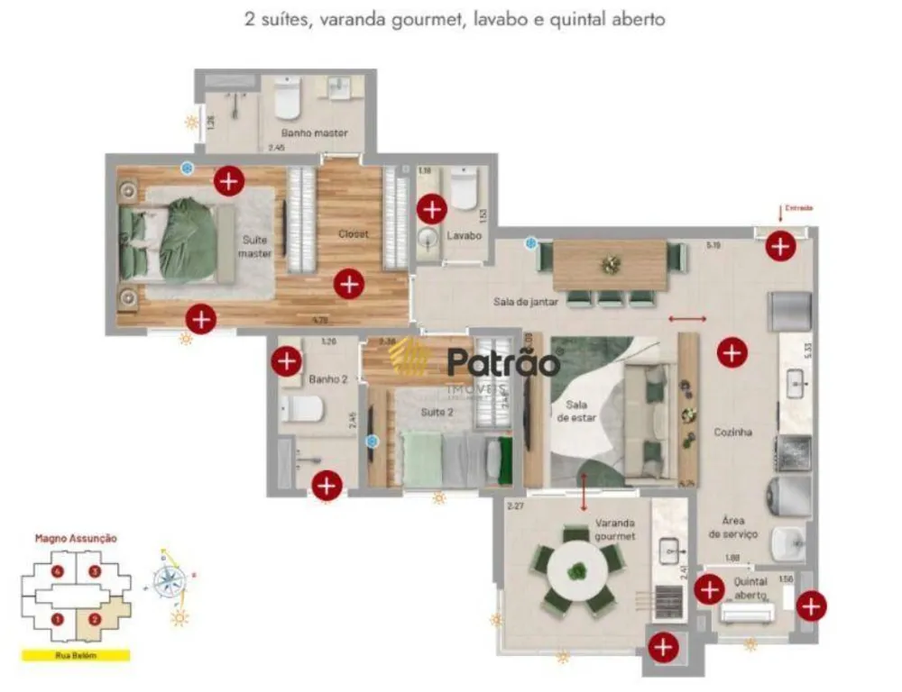 Apartamento, 2 quartos, 72 m² - Foto 3