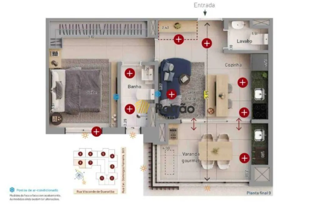 Apartamento, 1 quarto, 47 m² - Foto 1
