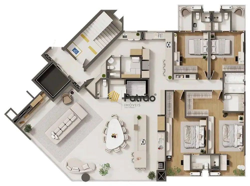 Apartamento, 4 quartos, 264 m² - Foto 4