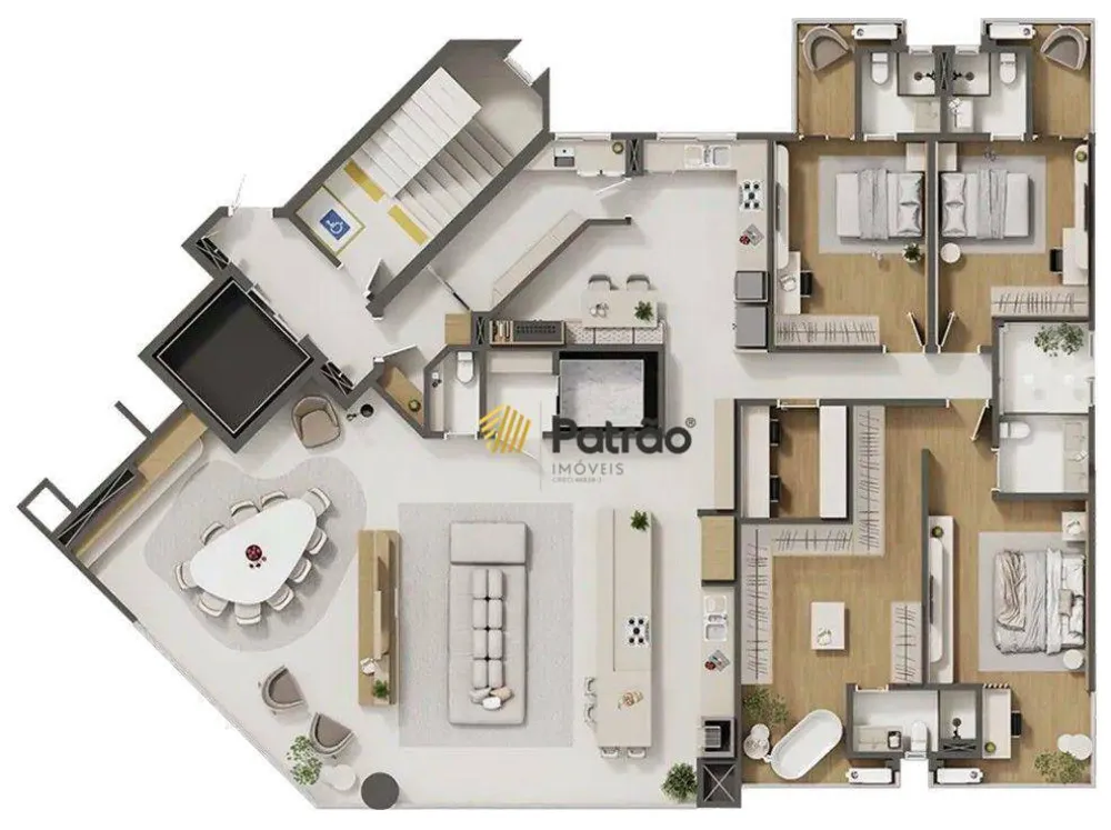 Apartamento, 3 quartos, 264 m² - Foto 12