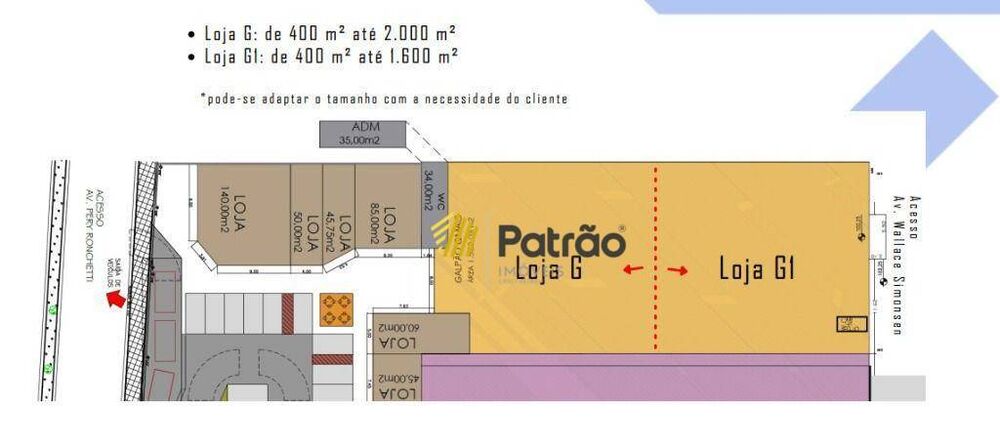 Loja-Salão para alugar, 1200m² - Foto 3