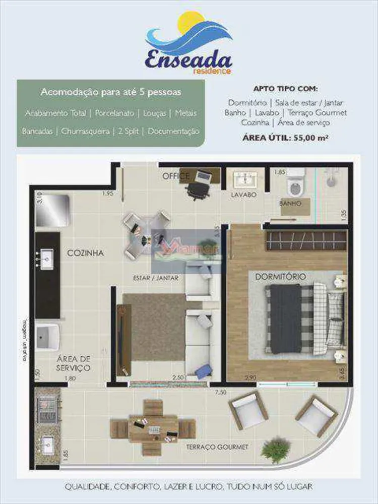 Apartamento, 1 quarto, 55 m² - Foto 16