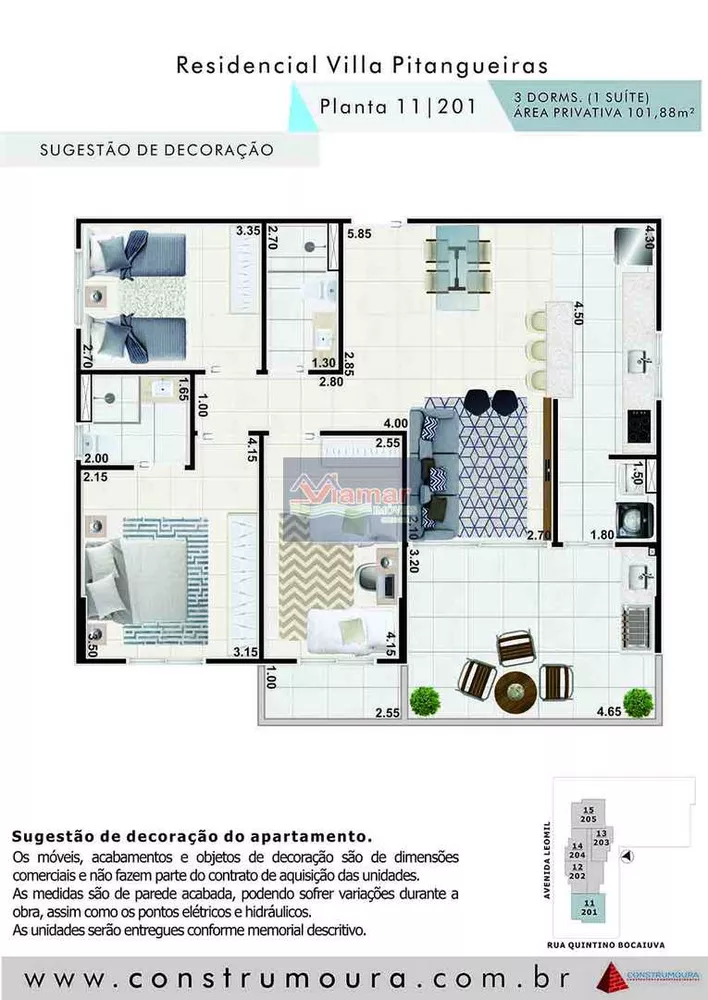 Apartamento à venda com 2 quartos, 66m² - Foto 4