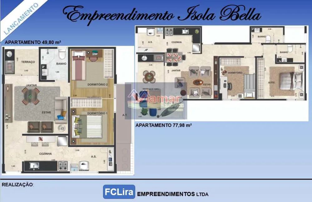 Apartamento, 2 quartos, 56 m² - Foto 1