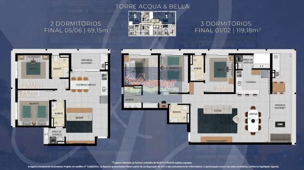 Apartamento, 2 quartos, 69 m² - Foto 8
