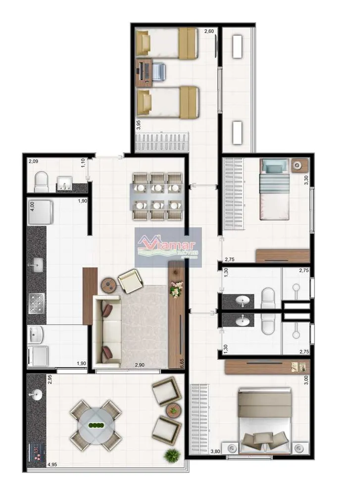 Apartamento, 2 quartos, 73 m² - Foto 8