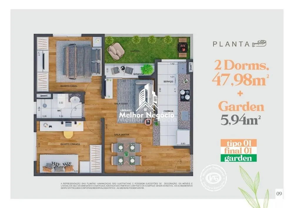Apartamento, 2 quartos, 48 m² - Foto 7
