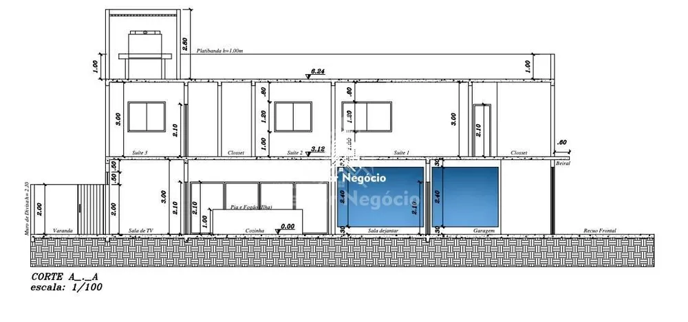 Casa, 3 quartos, 230 m² - Foto 1