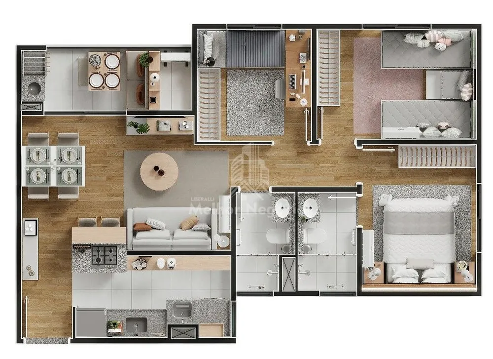 Apartamento, 3 quartos, 64 m² - Foto 3