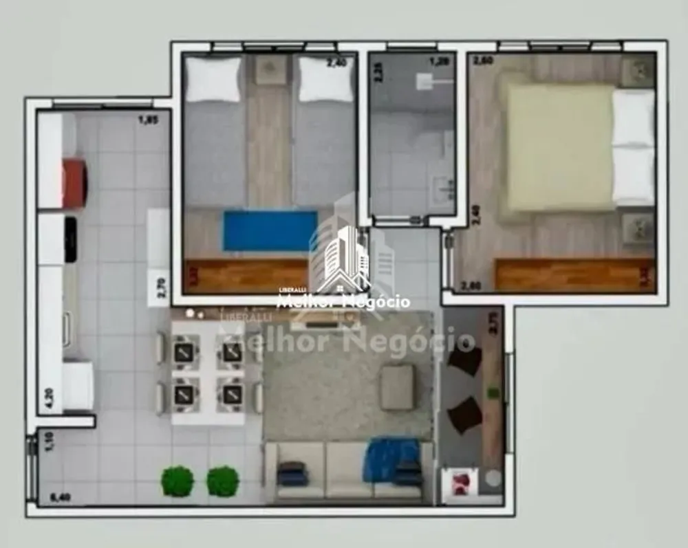 Apartamento, 2 quartos, 50 m² - Foto 8
